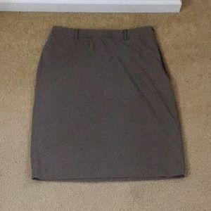 Calvin Klein Khaki Pencil Skirt